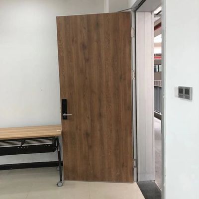 50kg/M3 T45mm Aluminum Clad Wood Entry Doors For Home / school