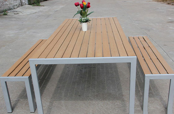 W400mm Non Toxic Fireproof Outdoor Rest HPL Bench