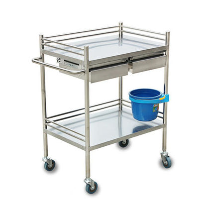 L700mm Hospital Laundry Carts , W400mm Hospital Instrument Trolley