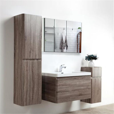 1460kgs/M3 Waterproof Bathroom Cabinet , HPL Laminate Locker With Mirror