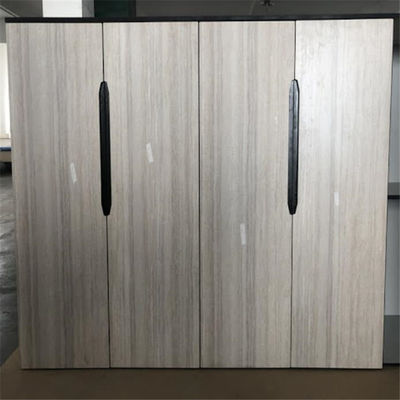 Fireproof HPL Wood Grain Wardrobe , 12mm Custom Door Panels