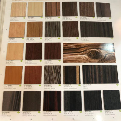 1220*2440mm wood Color HPL Black Core Laminates For Partition MDF plywood