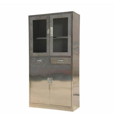 900*450*1800mm Stainless Steel Cupboards , ISO9001 Hospital Storage Cupboards