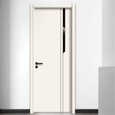 Interior WPC Aluminum Clad Wood Entry Doors Thickness 40/45mm With Lock