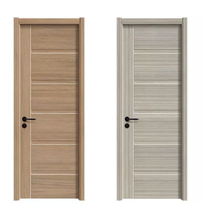 Commercial 2100mm Aluminum Clad Wood Entry Doors Fire Rated SGS Listed