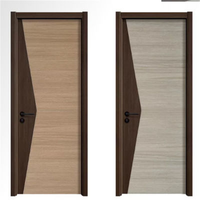 Composite Hollow Core Interior Doors , Groove Wooden Flush Door