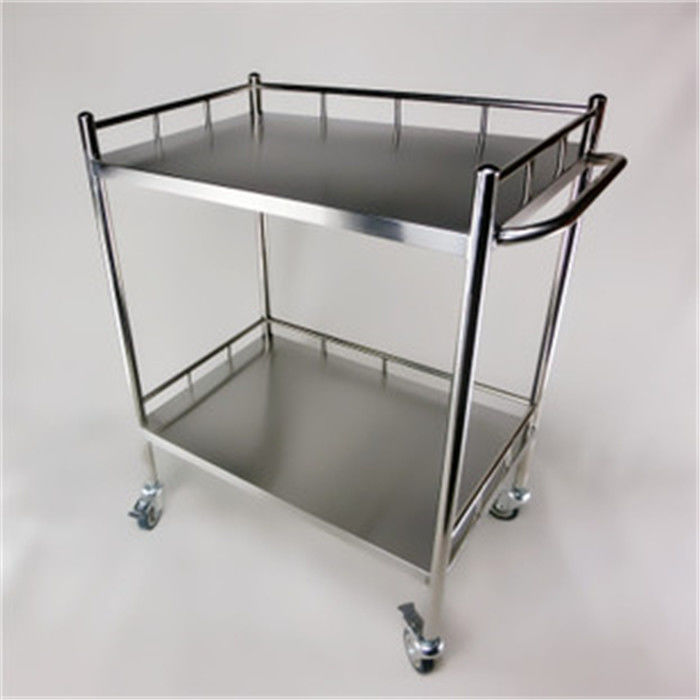 25mm Hospital Laundry Trolley , 304# Stainless Steel Trolley Hospital