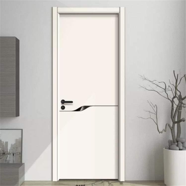 WPC Wood Plastic Composite Door , T35mm Waterproof Internal Doors